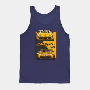 Black and Yellow MK5 Crossover Gradiation Tank Top